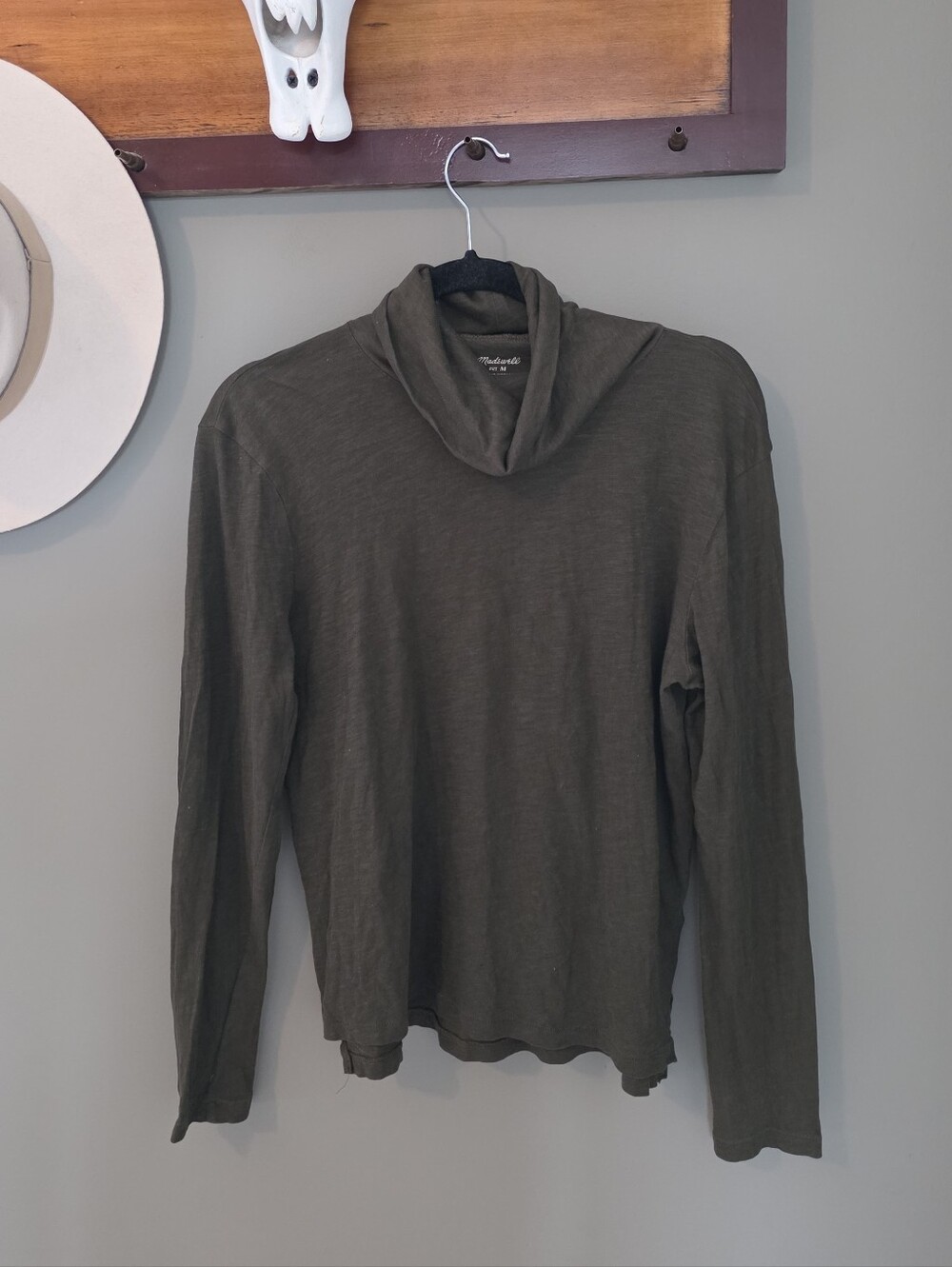 Madewell Green Turtleneck Size M